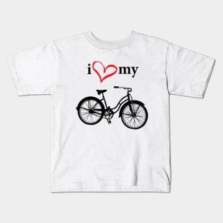 I heart my bike Kids T-Shirt